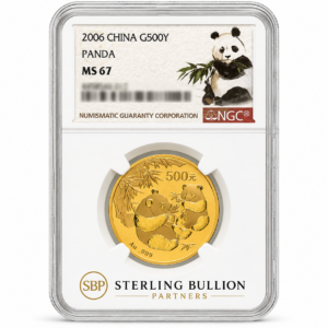 2006 Chinese Panda Certified 1oz Gold Coin