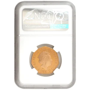 2019 UK Wallace & Gromit 50p Proof Gold Coin – Graded PF70 (NGC)2
