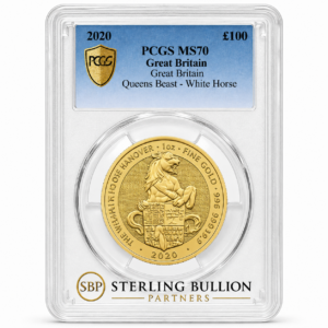 2020 Queen’s Beasts White Horse of Hanover Certified 1oz Gold Coin
