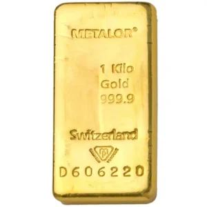 Metalor 1Kg Gold Cast Bar1