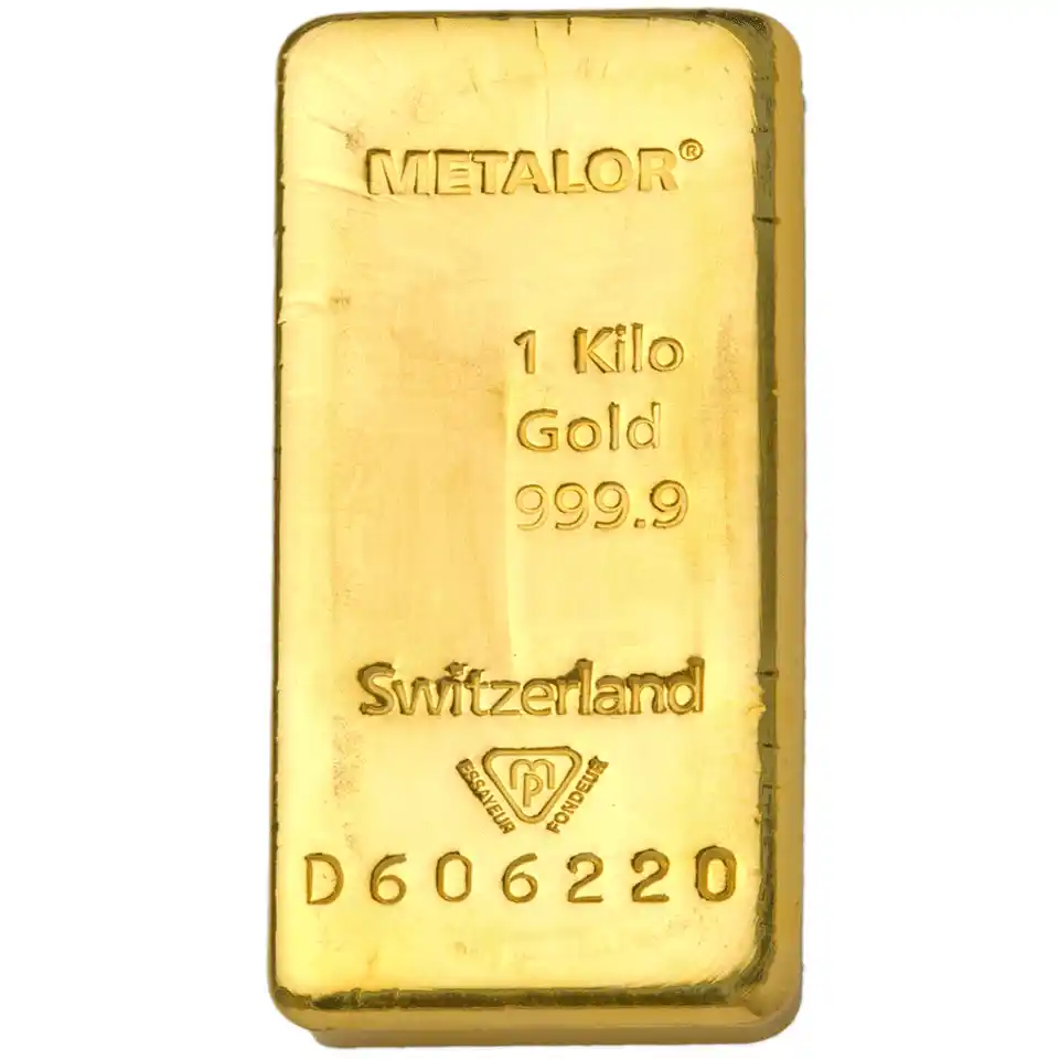 Metalor 1Kg Gold Cast Bar1