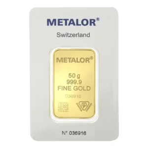 Metalor Stamped 50g Gold Bar1