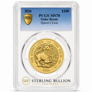 Alternative view of 2026 Tudor Beasts Queen’s Lion Certified 1oz Gold Coin