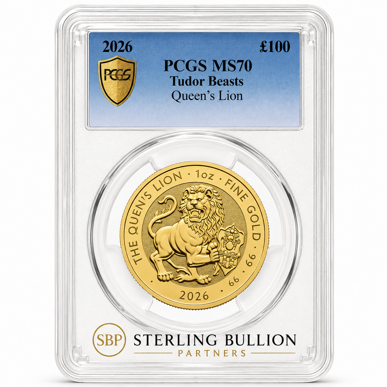 2026 Tudor Beasts Queen’s Lion Certified 1oz Gold Coin - Image 2