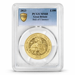 2023 UK Tudor Beasts Bull of Clarence 1oz Gold Coin MS66–MS70