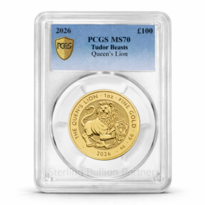 2026 UK Tudor Beasts Queen’s Lion 1oz Gold Coin MS66–MS70
