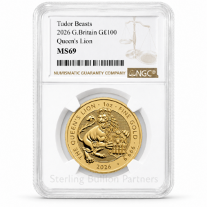 2026 Queen’s Lion Gold Coin certified MS66–MS70