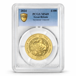 2024 UK Tudor Beasts Seymour Unicorn 1oz Gold Coin MS66–MS70