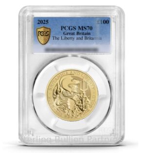 2025 Britannia and Liberty 1oz Gold Coin MS66–MS70