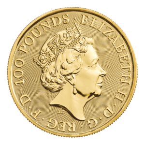 Alternative view of 2023 UK Tudor Beasts Yale of Beaufort 1oz Gold Coin