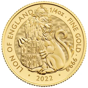 2022 UK Tudor Beasts Lion of England 1/4oz Gold Coin