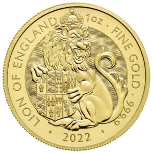 2022 UK Tudor Beasts Lion of England 1oz Gold Coin