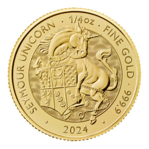 2024 UK Tudor Beasts Seymour Unicorn 1/4oz Gold Coin