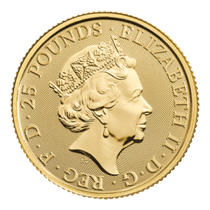 Alternative view of 2023 UK Tudor Beasts Yale of Beaufort 1/4oz Gold Coin