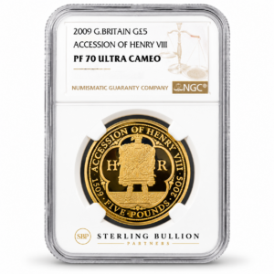 2009 G.Britain Accession of Henry VIII 500th Anniversary PF70 Ultra Cameo