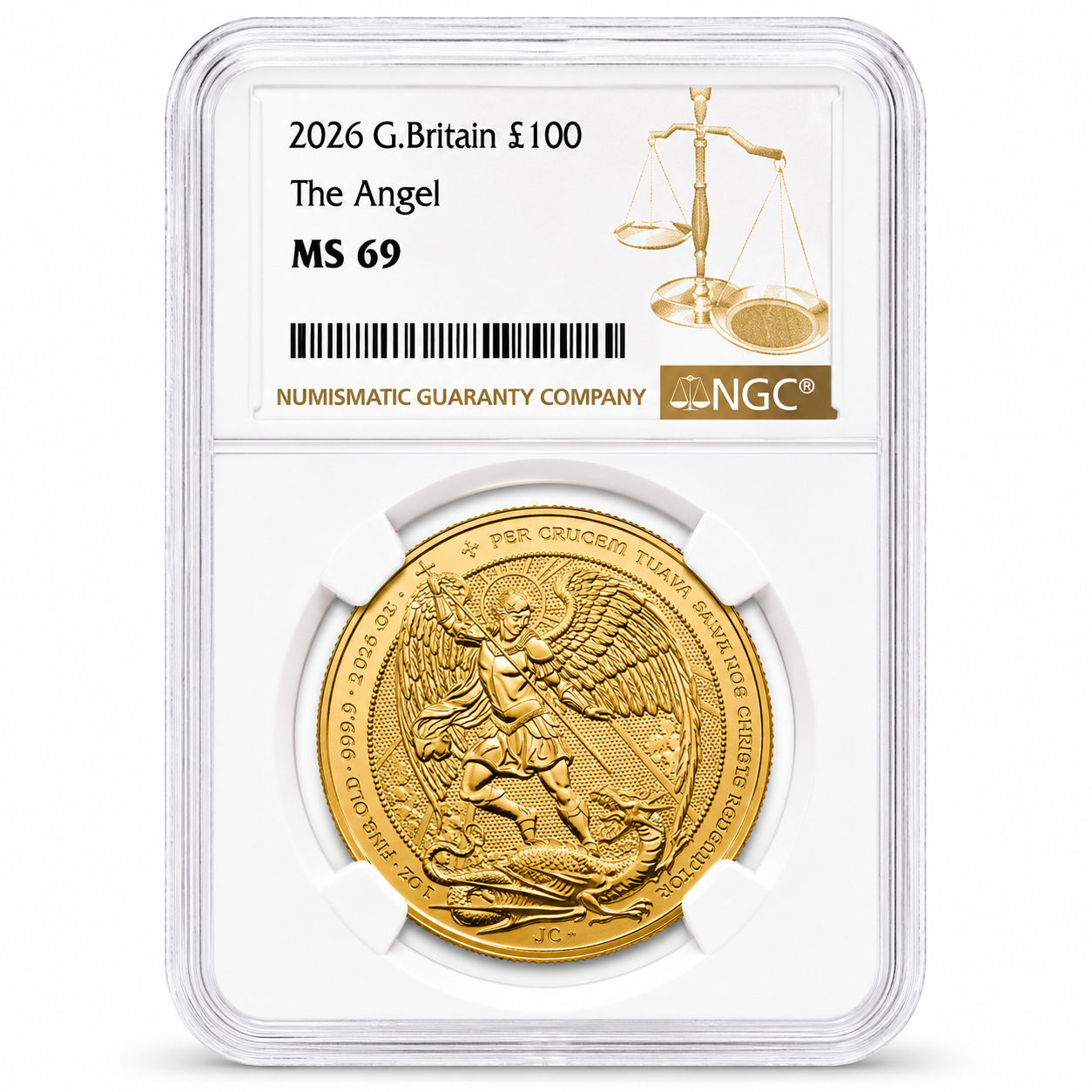 2026 The Angel Certified 1oz Gold Coin