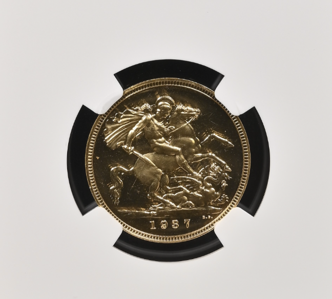 1937 George VI Gold Proof Sovereign NGC PF66+ Cameo CU1