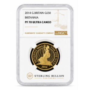 2014 Britannia Half-Ounce Gold Proof Coin graded NGC PF70 Ultra Cameo