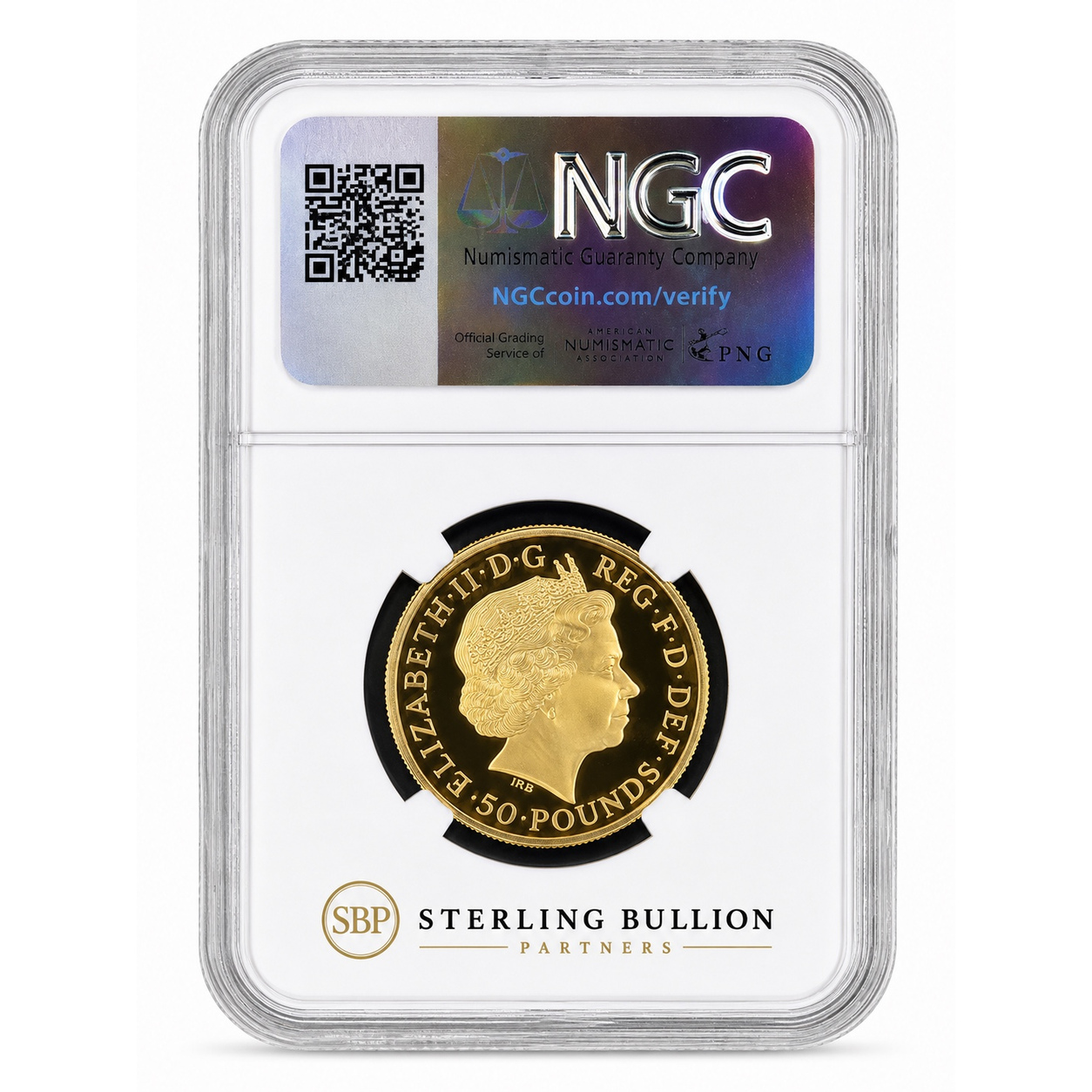 2014 Britannia Half-Ounce Gold Proof Coin graded NGC PF70 Ultra Cameo Back