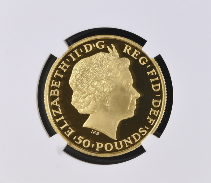 2014 Britannia Half-Ounce Gold Proof Coin graded NGC PF70 Ultra Cameo CU2