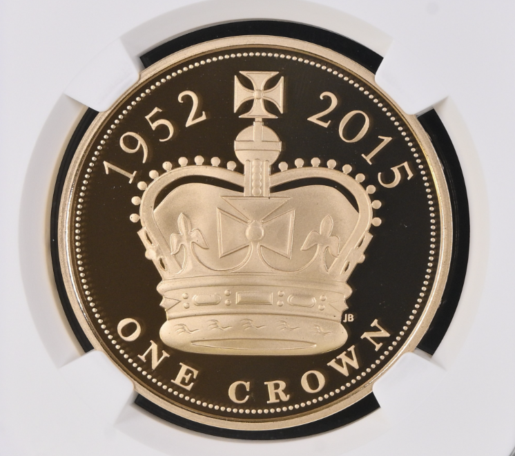2015 Longest Reigning Monarch £5 Gold PF70 | Sterling Bullion