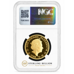 2018 Queen’s Beasts Red Dragon of Wales 1oz Gold Proof NGC PF70 Ultra Cameo Back