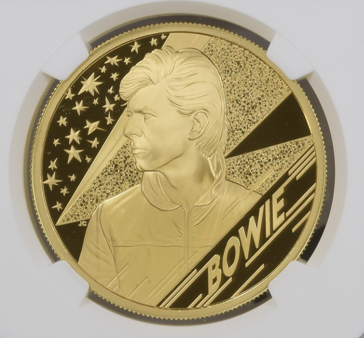2020 David Bowie £200 Two-Ounce Gold Proof NGC PF70 Ultra Cameo CU2