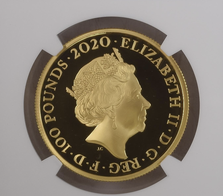 2020 James Bond Shaken Not Stirred £100 1oz Gold Proof – NGC PF70 Ultra Cameo CU2