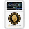 2020 James Bond Shaken Not Stirred £200 2oz Gold Proof NGC PF70 Ultra Cameo Back
