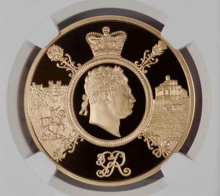2020 King George III £5 Gold Proof NGC PF70 Ultra Cameo CU1