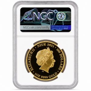 2021 Australia’s Stingray 1oz Gold Proof NGC PF70 Ultra Cameo First Releases population 1