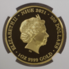 2021 Niue Australia’s Stingray $100 1oz Gold Proof Queen Elizabeth II obverse