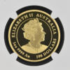 2023 Australian Year of the Rabbit $100 Gold Proof Queen Elizabeth II obverse by Jody Clark