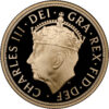 2023 King Charles III Coronation Five-Sovereign Gold Proof crowned portrait by Martin Jennings