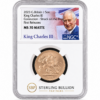 2023 King Charles III Coronation Struck on the Day Sovereign NGC MS70 Matte First Releases