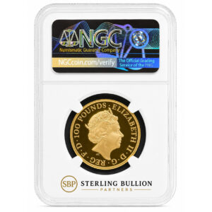 2023 Royal Tudor Beasts Yale of Beaufort 1oz Gold Proof NGC PF70 Ultra Cameo Back