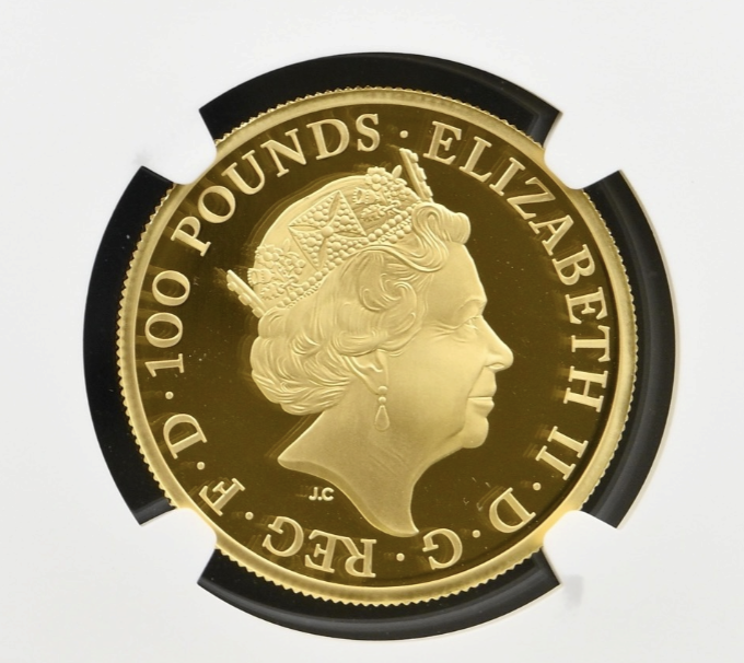 2023 Royal Tudor Beasts Yale of Beaufort 1oz Gold Proof NGC PF70 Ultra Cameo CU2