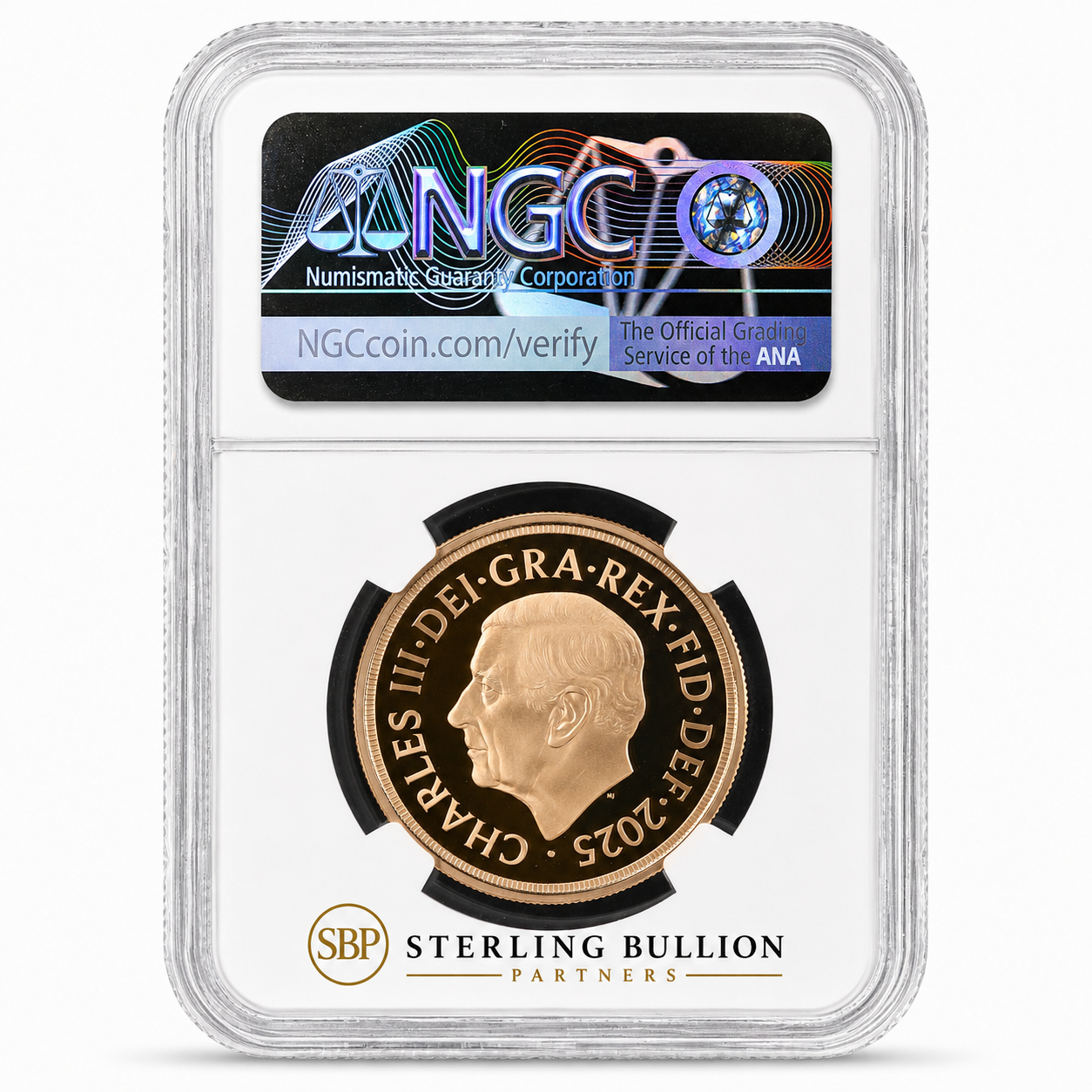2025 Royal Arms Five-Sovereign Gold Proof NGC PF70 Ultra Cameo First Releases back