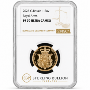 2025 Royal Arms Sovereign Gold Proof NGC PF70 Ultra Cameo