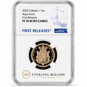 2025 Royal Arms Sovereign Gold Proof NGC PF70 Ultra Cameo First Releases