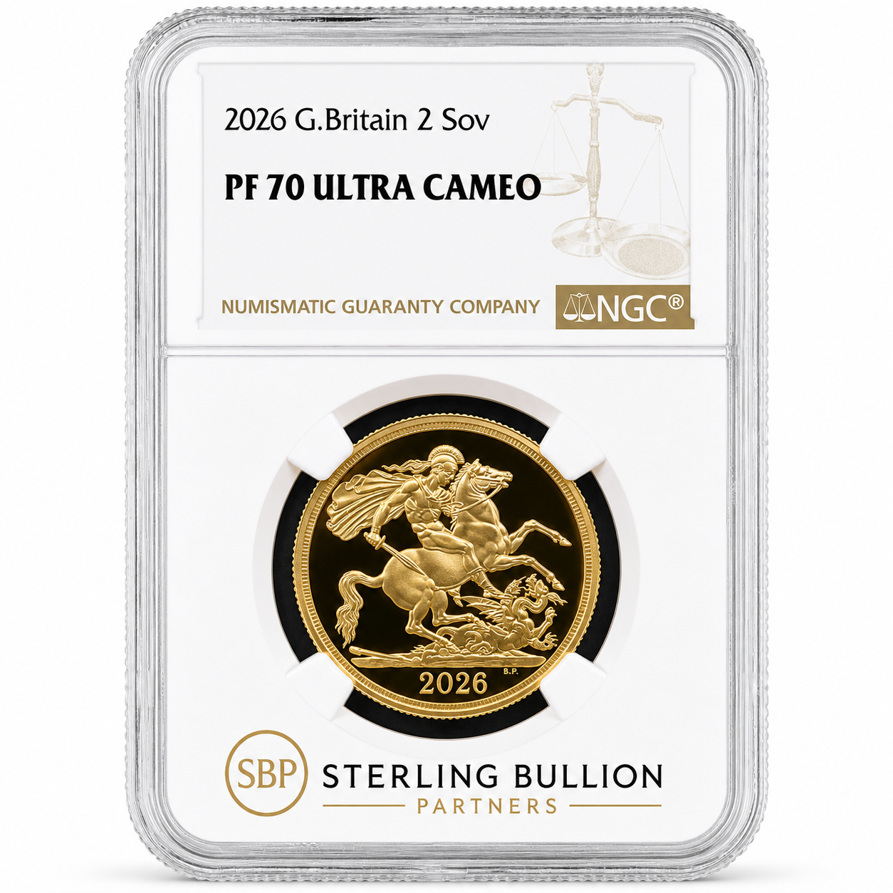 2026 Double-Sovereign Gold Proof Coin NGC PF70 Ultra Cameo