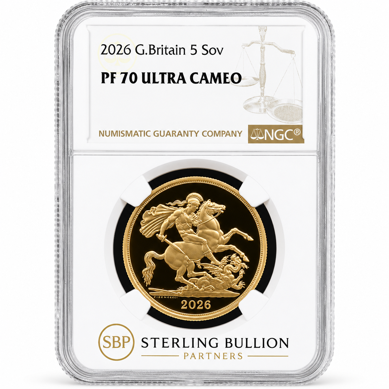 2026 Five-Sovereign Gold Proof NGC PF70 Ultra Cameo