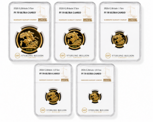 2026 Sovereign Five-Coin Gold Proof Set NGC PF70 Ultra Cameo